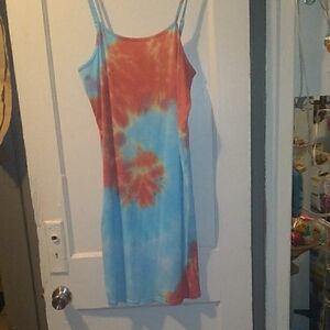 Colorful Tie-Dye Dress